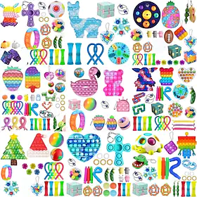 40 stk top fidget legetøjspakke anti-stress legetøjssæt marmor relief gave til voksne pige jul sensorisk antistress relief fidget legetøj