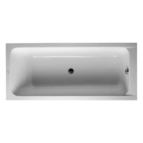 Duravit D-Code badekar 170x75 cm, afløb i midten, hvid