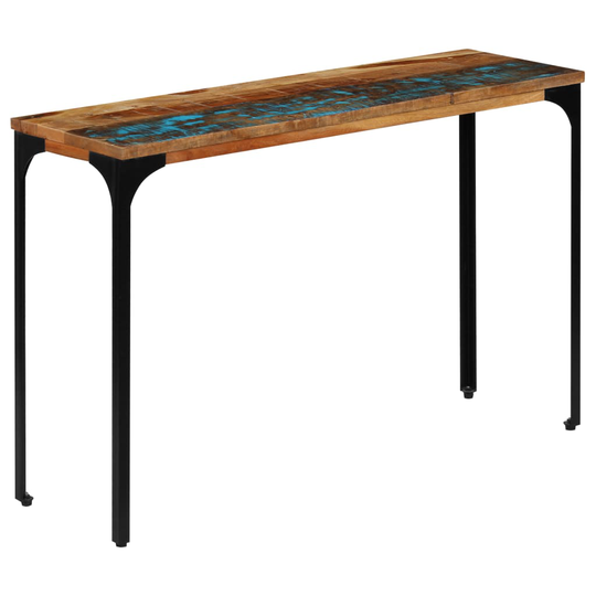 vidaXL konsolbord 120x35x76 cm massivt genbrugstræ