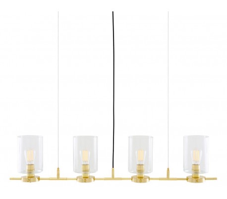 Lisselton lysekrone B120 cm 4 x E27 - Poleret messing