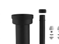 Grohe afløbsgarniture - 300mm/ø45/90mm t/hængetoilet sort 120811