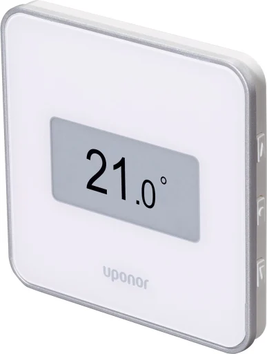 Uponor Smatrix Style trådløs T-169 termostat med display, hvid