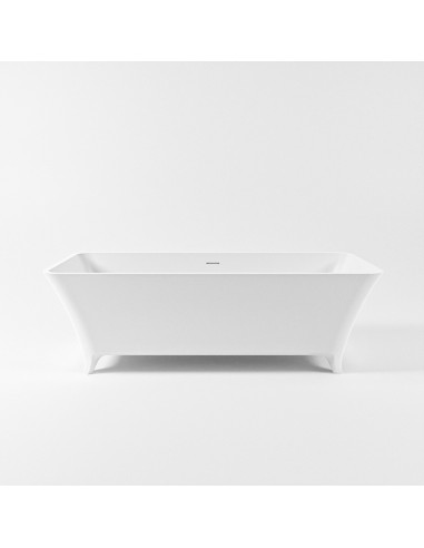 LUNDY fritstående badekar 170 x 75 cm Solid surface - Talkum
