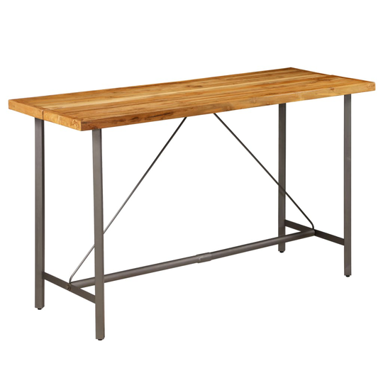 vidaXL barbord massivt genanvendt teaktræ 180 x 70 x 107 cm
