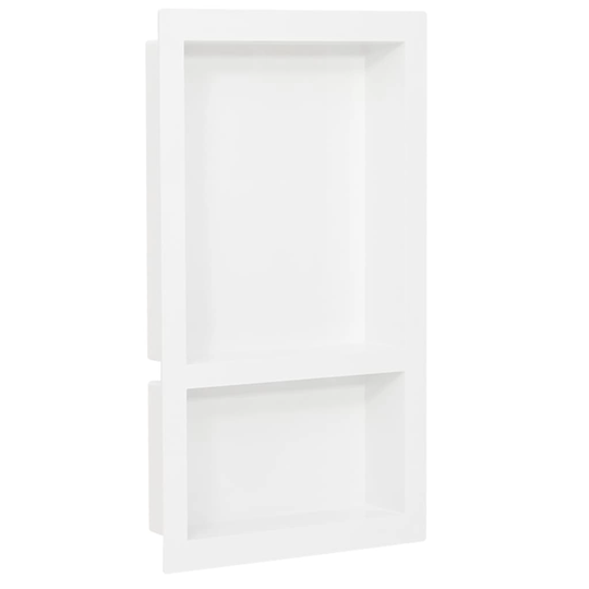 vidaxL bruseniche med 2 rum 41x69x9 cm mat hvid