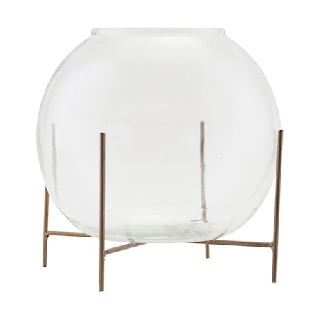 Vase m/stativ Glas Ada Ø20
