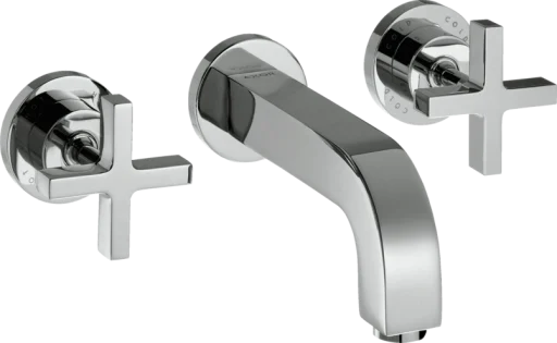 Axor Citterio 3-huls vandhane med krydsgreb, indbygning, 222 mm, krom