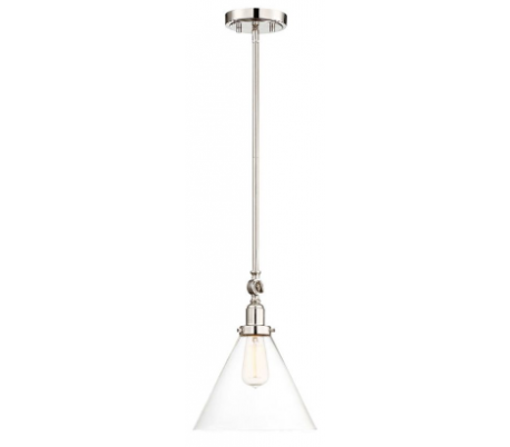 Drake 1 Loftlampe Ø25 cm - Poleret nikkel/Klar