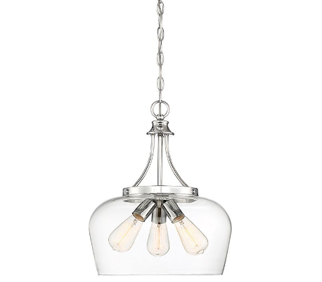 Octave 3 Loftlampe Ø38 cm - Krom/Klar