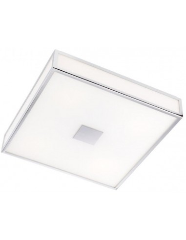 EGO Badeværelseslampe i metal og glas 38 x 38 cm 4 x E27 - Krom/Hvid