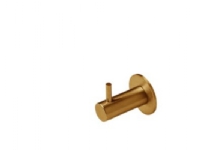 Klædekrog Ø14 x 36 mm m/pind, - mm, PVD børstet Kobber
