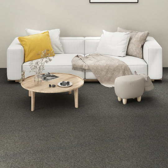 vidaXL tæppefliser 16 stk. 25x100 cm 4 m² grå