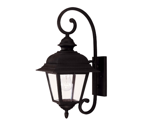 Westover 1 Væglampe H50 cm - Sort/Klar