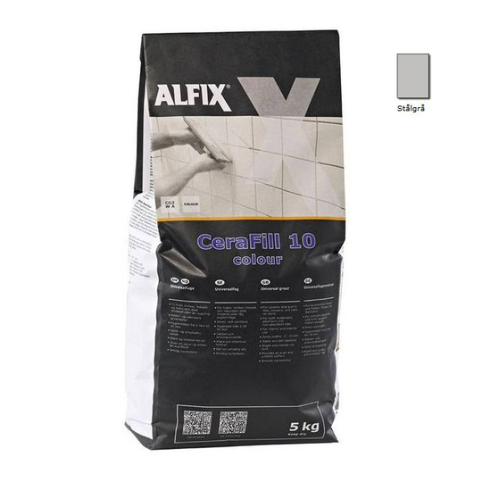 Alfix Cerafill 10 Colour Stålgrå - 5 Kg