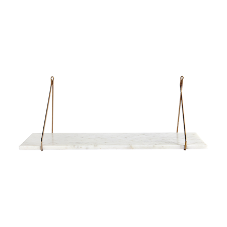 Marble Hyldeplan Hvid Marmor 24x70 cm