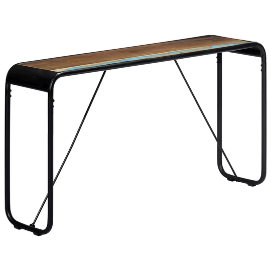 vidaXL konsolbord 140x35x76 cm massivt genbrugstræ