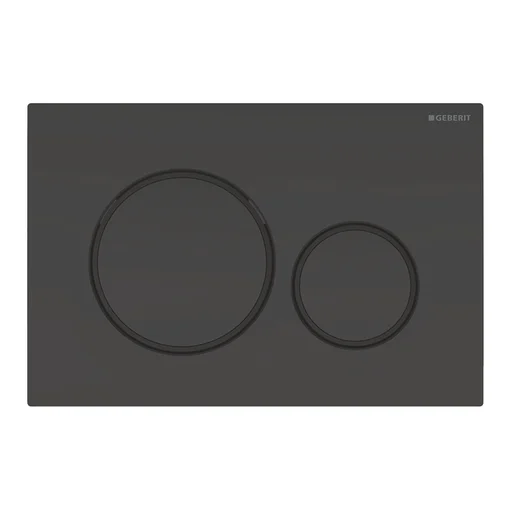 Geberit Sigma 20 betjeningsplade, sort/mat sort