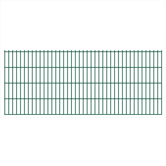 vidaXL havehegnspaneler 2D 2,008x0,83 m 6 m (total længde) grøn