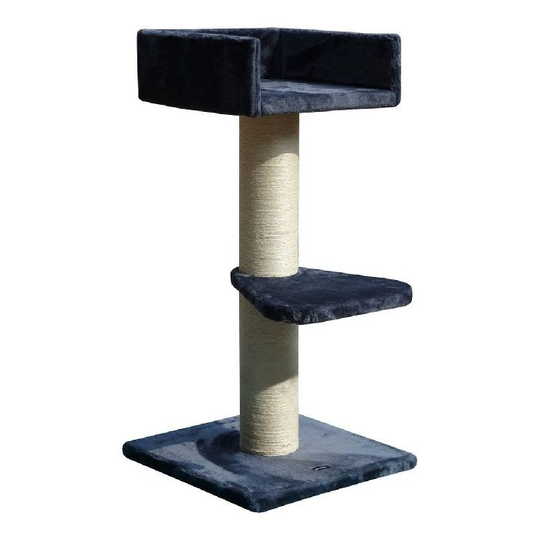 Kradsebrætter til katte Gloria Obi Træ Grå Polyester Papir Plastik Sisal (50 x 100 x 50 cm)