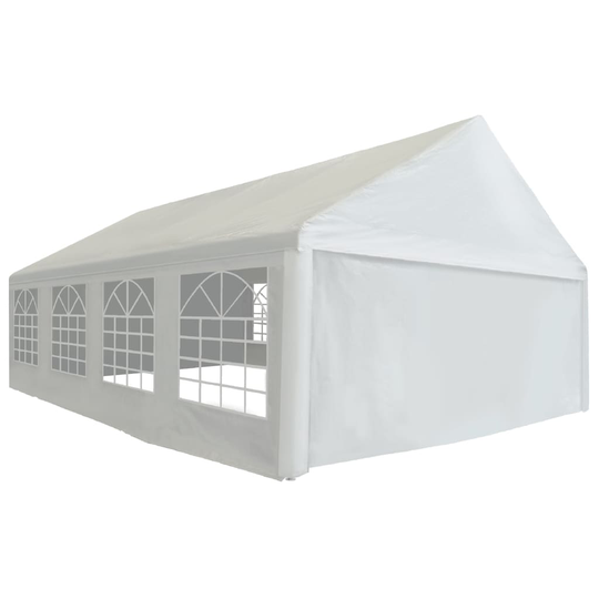 vidaXL festtelt PE 5x8 m hvid