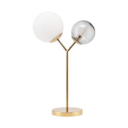 Bordlampe Twice Messing