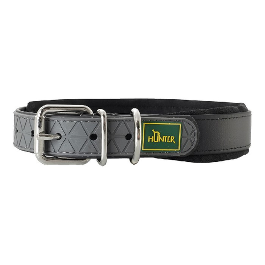 Hundehalsbånd Hunter Convenience Comfort Sort (32-40 cm)