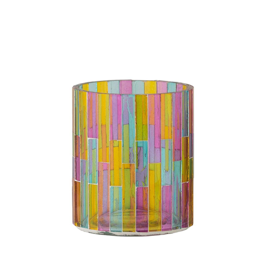 SINNERUP Mosaik fyrfadsstage H 10 cm. (ROSA, ONESIZE)