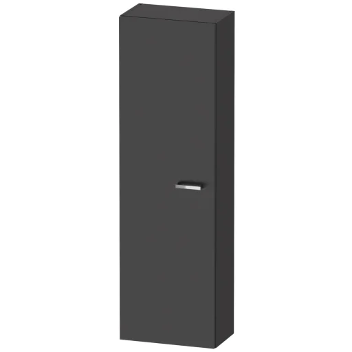 Duravit XBase højskab, 132 cm, venstre, mat grafit