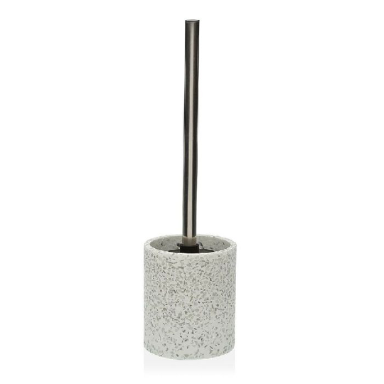 Toiletbørste Versa Hvid Harpiks (10 x 37 x 10 cm)