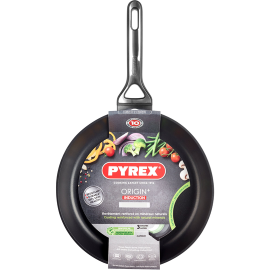 Pyrex Origin+ stegepande 28 cm.