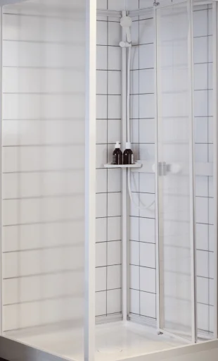 Ifö Next foldedør, mønstret styrenglas, 80 cm