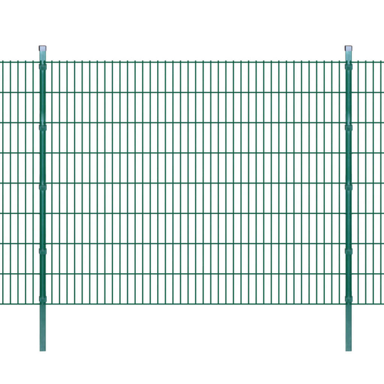vidaXL Havehegn med stolper 2008x1630 mm. 38 m Grøn