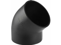 Geberit 50 mm 45° sort PEH-afløbsbøjning