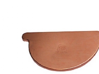 Endebund Venstre 333mm - Halvrund Kobber Nr.12