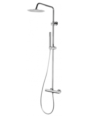 LUGO brusesæt m/termostat H108 - 173 cm - Krom