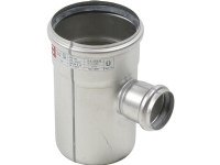 Blücher gr.rør 87.5gr.110-50mm - m.O-ringe RF AISI 304.Alm RF stål