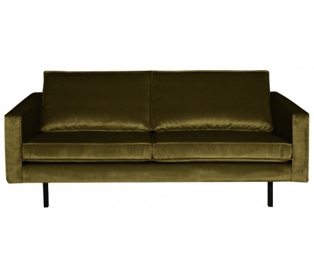 Rodeo 2,5-personers sofa i velour B190 cm - Oliven