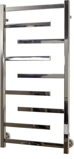 Kriss Luna Plus el-håndklædetørrer, 1000x500 mm, poleret rustfrit stål