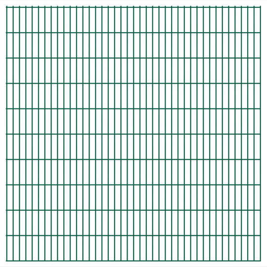 vidaXL havehegnspaneler 2D 2,008x2,03 m 48 m (total længde) grøn
