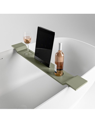 EASY hylde til badekar B86 cm Solid surface - Armygrøn