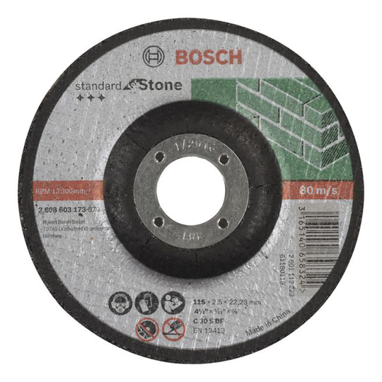 Bosch Skæreskive Sten 115x2,5mm Krøp Std - 2608603173