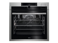 AEG SteamPro BSE998230M - Ovn - med dampfunktion - til indbygning - Wi-Fi - niche - bredde: 56 cm - dybde: 55 cm - højde: 57.8 cm - med selv-rengøring - Klasse A++ - rustfrit stål