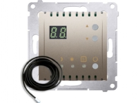 Kontakt-Simon Simon 54 Temperature controller with display and external sensor 16 (2) A 230V gold matt DTRNSZ.01/44
