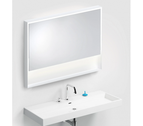 LOOK AT ME vægspejl med lys IP44 80 x 110 cm - Mat hvid