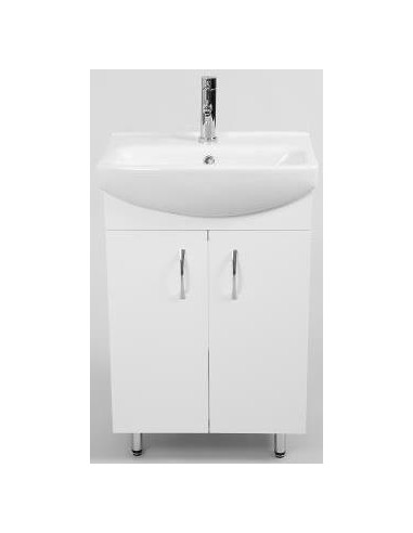 Kiev komplet badmiljø B54,6 cm - Hvid højglans