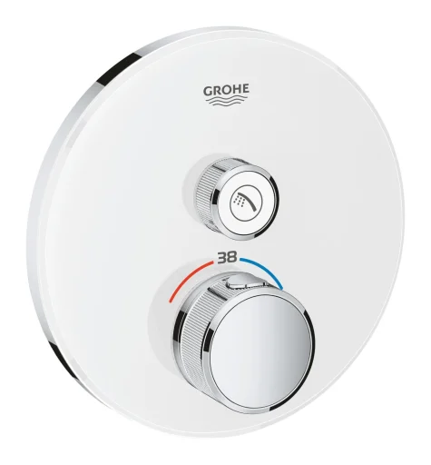 Grohe Grohtherm SmartControl indbygningsbatteri, 1 udtag, hvid