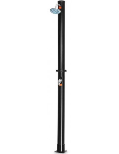 Solopvarmet udebruser til haveslange i kunststof H222 cm - Sort
