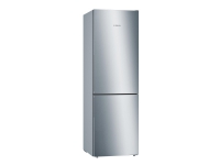 Bosch Serie | 6 KGE36AICA - Køleskab/fryser - bund-fryser - bredde: 60 cm - dybde: 65 cm - højde: 186 cm - 308 liter - Klasse C - rustfrit stål