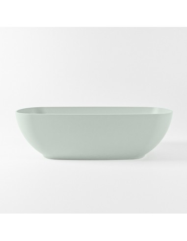 ROCK fritstående badekar 170 x 70 cm Solid surface - Svag grøn