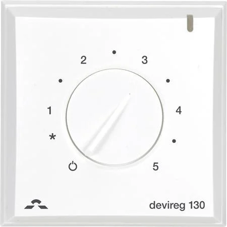 DEVIreg 130 Termostat med ledningsføler, Hvid